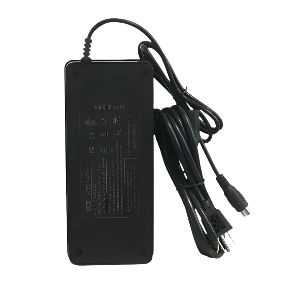 charger with black cable for electric wheelchair